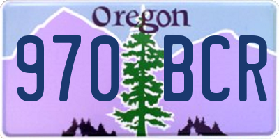 OR license plate 970BCR