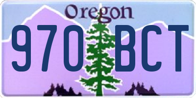 OR license plate 970BCT