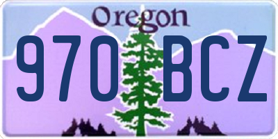 OR license plate 970BCZ