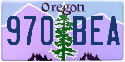 OR license plate 970BEA