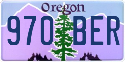 OR license plate 970BER