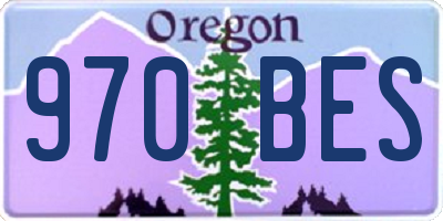 OR license plate 970BES