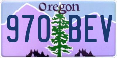 OR license plate 970BEV
