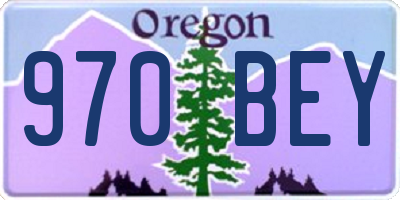 OR license plate 970BEY