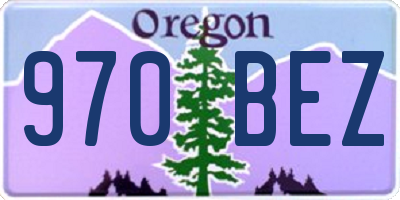 OR license plate 970BEZ