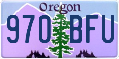 OR license plate 970BFU