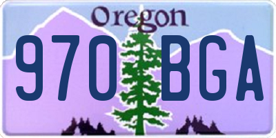 OR license plate 970BGA