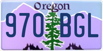 OR license plate 970BGL
