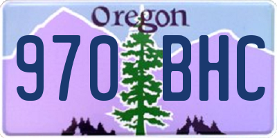 OR license plate 970BHC