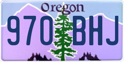 OR license plate 970BHJ