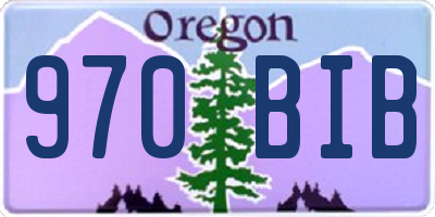 OR license plate 970BIB