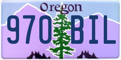 OR license plate 970BIL