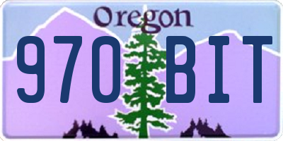 OR license plate 970BIT