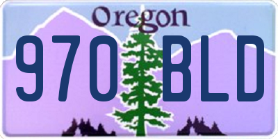OR license plate 970BLD