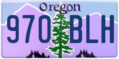 OR license plate 970BLH