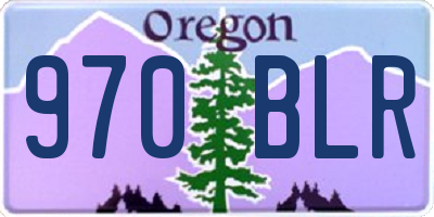 OR license plate 970BLR
