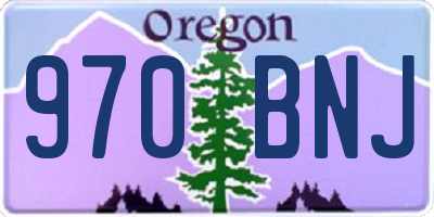 OR license plate 970BNJ