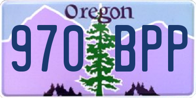 OR license plate 970BPP