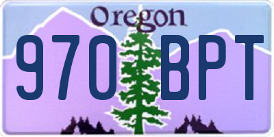 OR license plate 970BPT