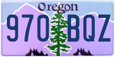 OR license plate 970BQZ