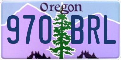 OR license plate 970BRL