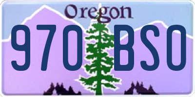 OR license plate 970BSO