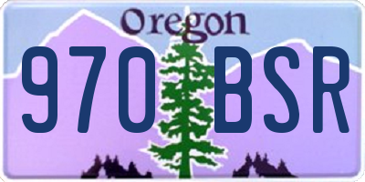 OR license plate 970BSR