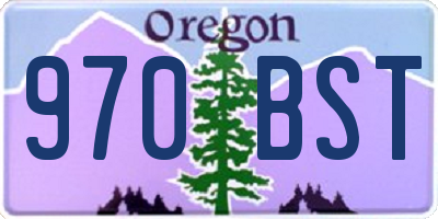 OR license plate 970BST