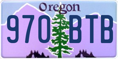 OR license plate 970BTB