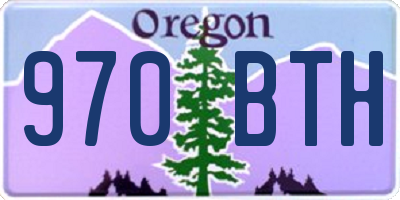 OR license plate 970BTH