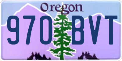 OR license plate 970BVT