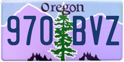 OR license plate 970BVZ