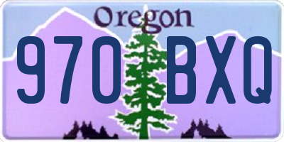 OR license plate 970BXQ