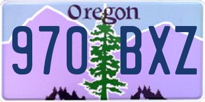 OR license plate 970BXZ