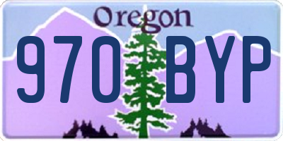 OR license plate 970BYP
