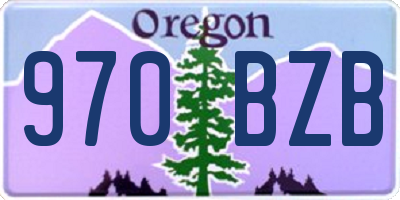 OR license plate 970BZB
