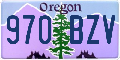 OR license plate 970BZV