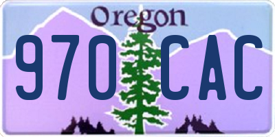 OR license plate 970CAC