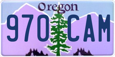 OR license plate 970CAM