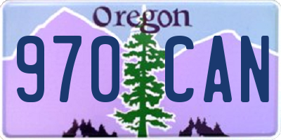 OR license plate 970CAN