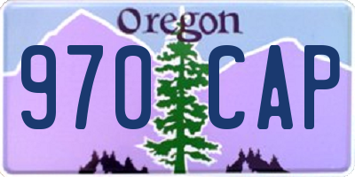 OR license plate 970CAP