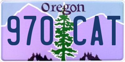 OR license plate 970CAT