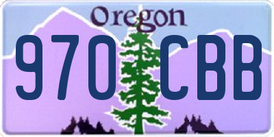OR license plate 970CBB