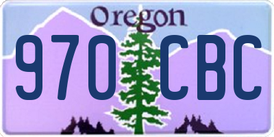 OR license plate 970CBC