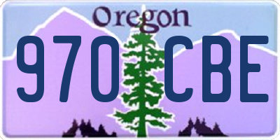 OR license plate 970CBE