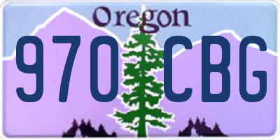 OR license plate 970CBG