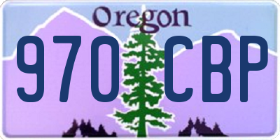 OR license plate 970CBP