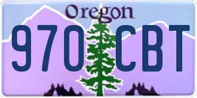 OR license plate 970CBT