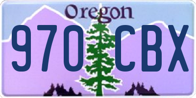 OR license plate 970CBX