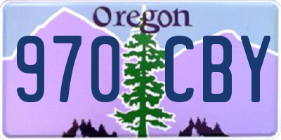 OR license plate 970CBY